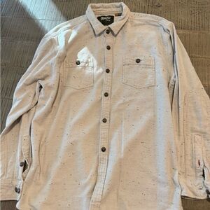 Howler Brothers Men's Flannel Speckled Cream Button-Down Shirt